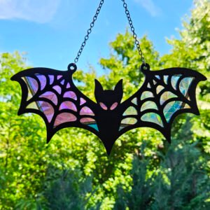 Cobweb Fledermaus Holz Sonnenfänger | Verschiedene Farben