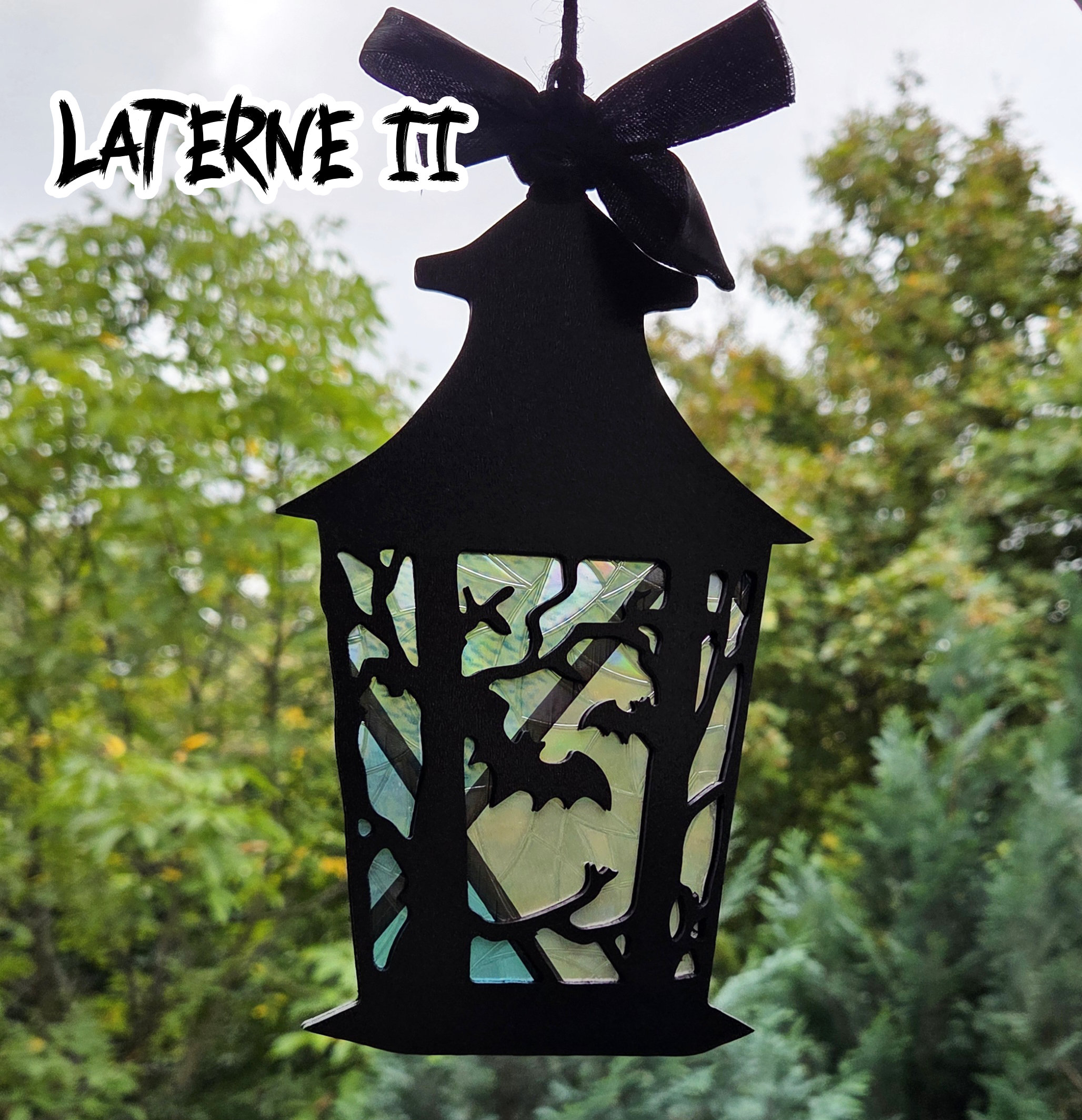 Spooky Lantern Holz Sonnenfänger | Verschiedene Farben – Bild 3