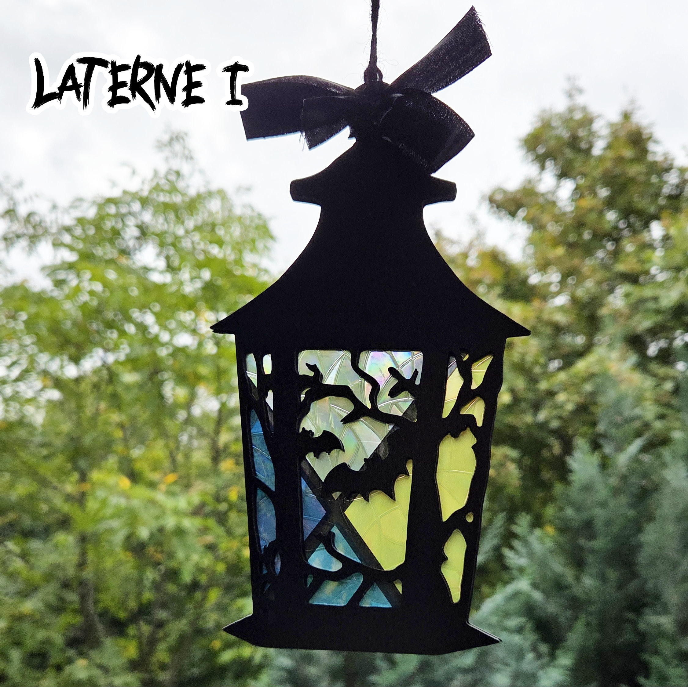 Spooky Lantern Holz Sonnenfänger | Verschiedene Farben – Bild 2