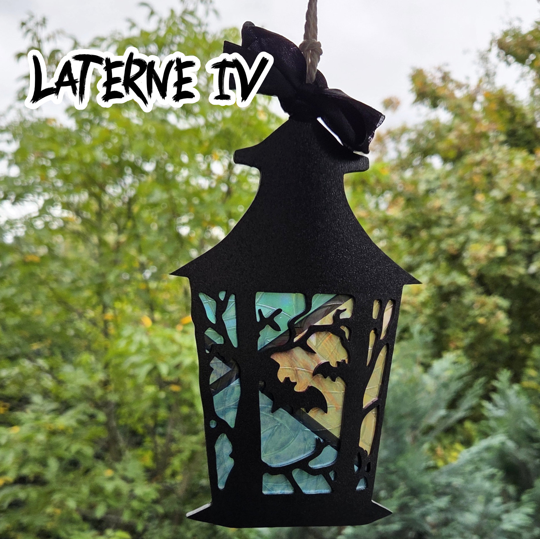 Spooky Lantern Holz Sonnenfänger | Verschiedene Farben – Bild 5