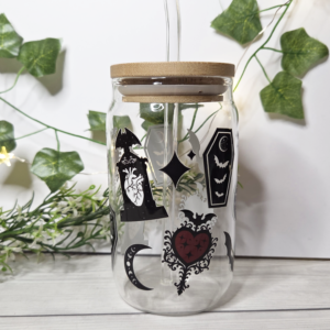 Eternal Love Trinkglas inklusive Strohhalm