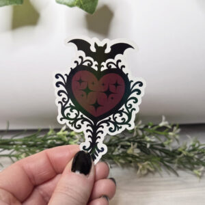 Mirrored Love Holo Sticker