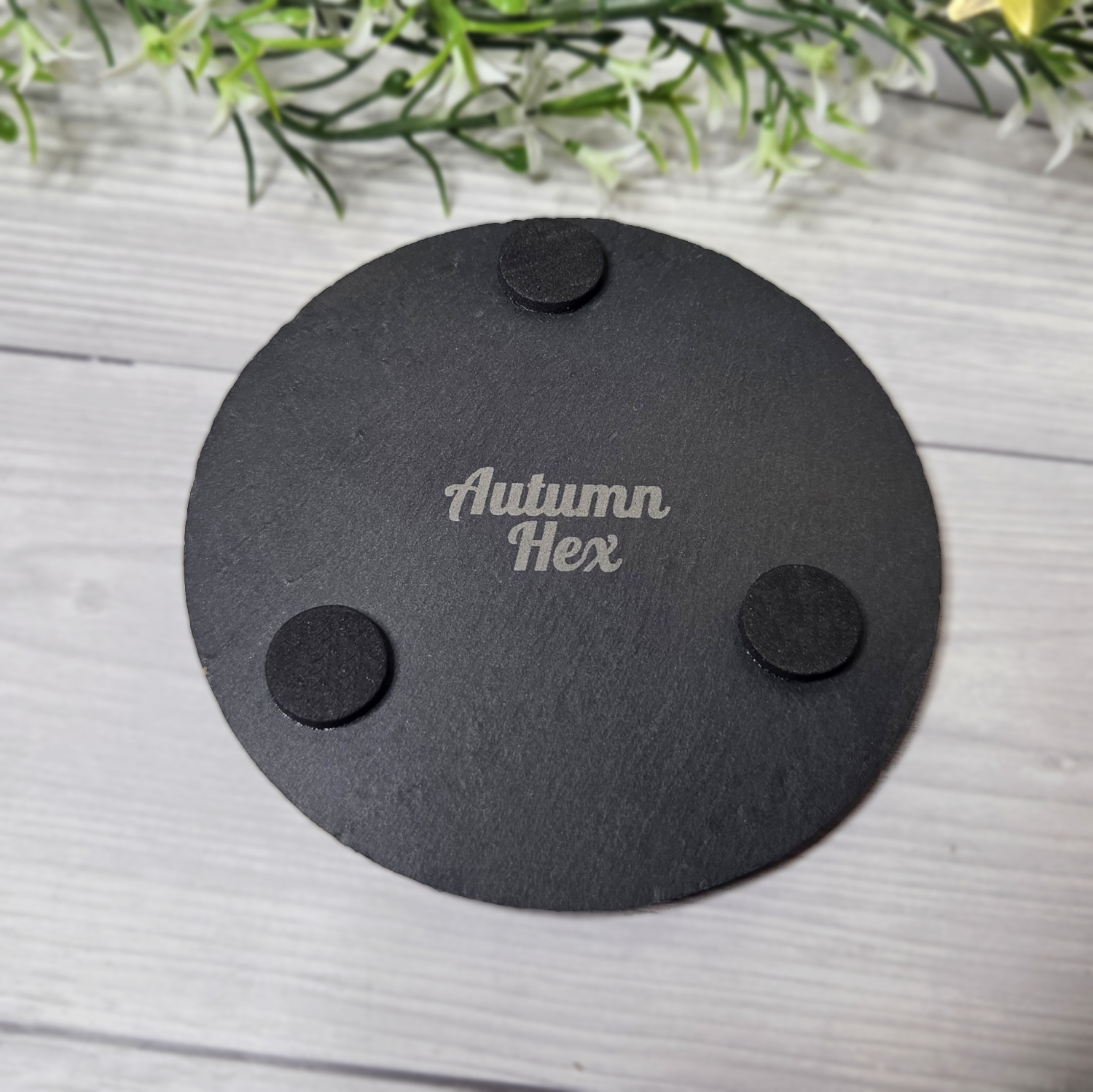 Cathedral Window Untersetzer | Schiefer – Bild 2