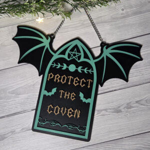 Protect the Coven | Holzschild Einzelst&uuml;cke | Verschiedene Farben