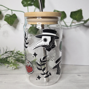 Potion Doctor Trinkglas inklusive Strohhalm