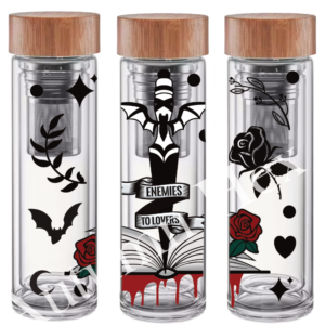 Bloody Enemies to Lovers | Bookish | Glasflasche mit Sieb