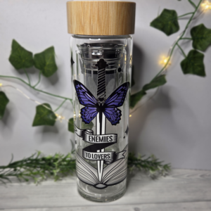 Enemies to Lovers | Bookish | Glasflasche mit Sieb