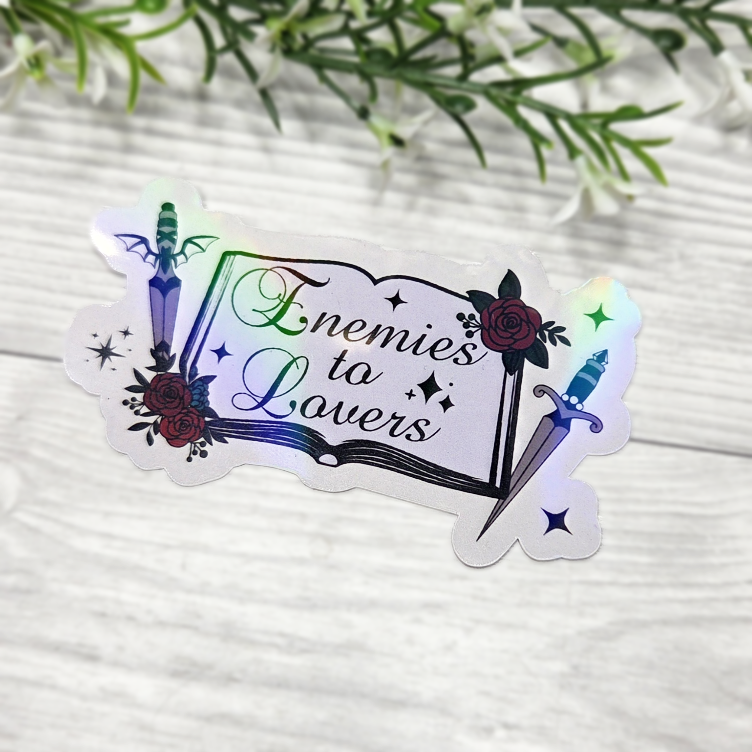 Enemies to Lovers Trope | Holo Sticker